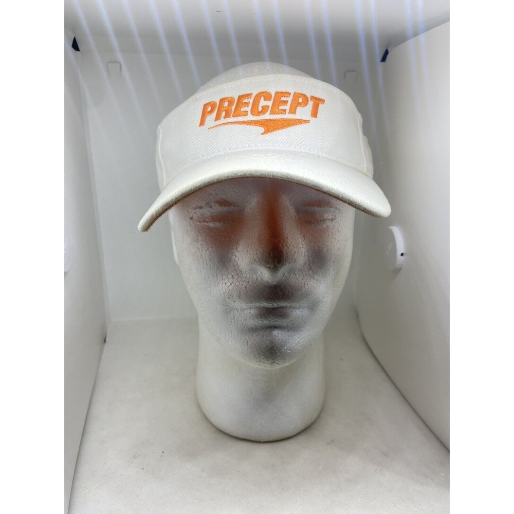 Precept White Visor with Orange Embroidery  Golf Ladies Mens Putt Drive Masters